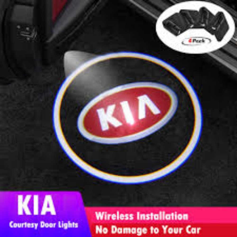 4x PCs Car Logo LED Welcome Light Wireless LED Shadow Projector Car Door Laser K